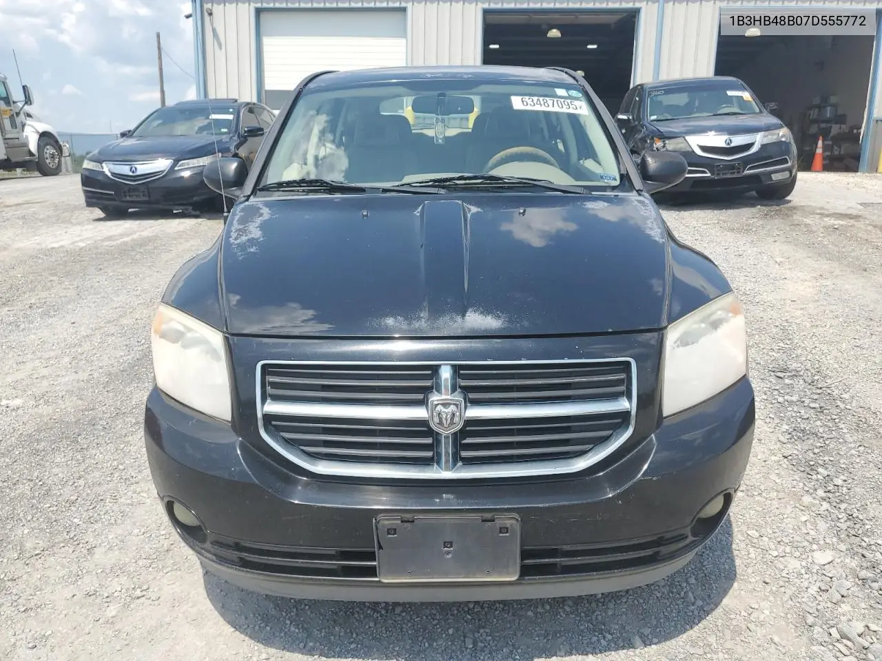 2007 Dodge Caliber Sxt VIN: 1B3HB48B07D555772 Lot: 63487095