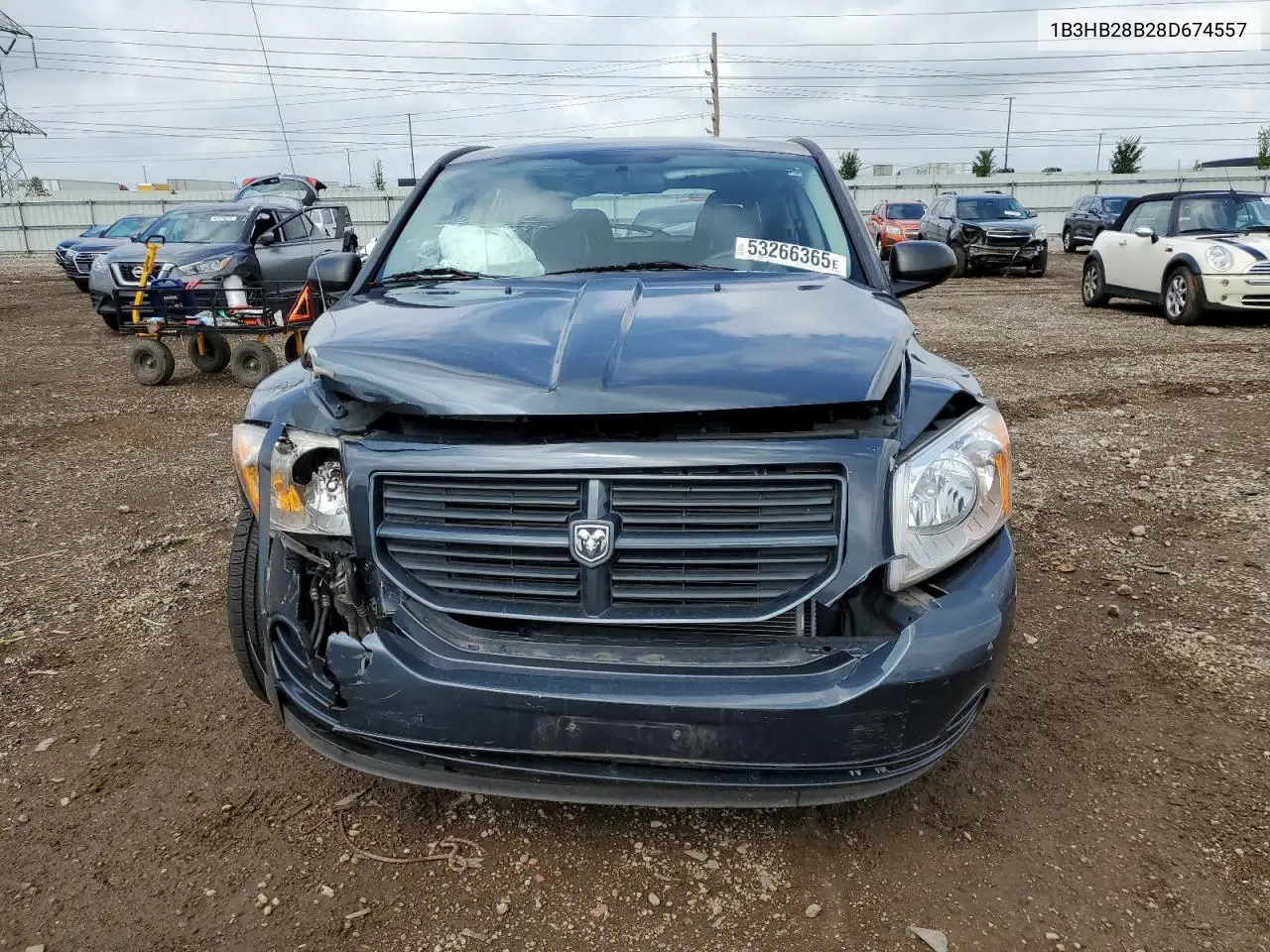 2008 Dodge Caliber VIN: 1B3HB28B28D674557 Lot: 53266365