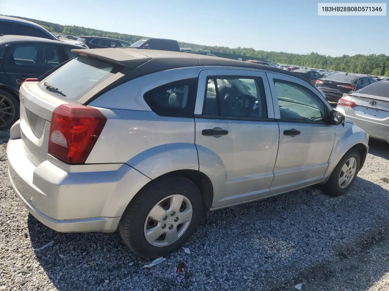 2008 Dodge Caliber VIN: 1B3HB28B08D571346 Lot: 56029935