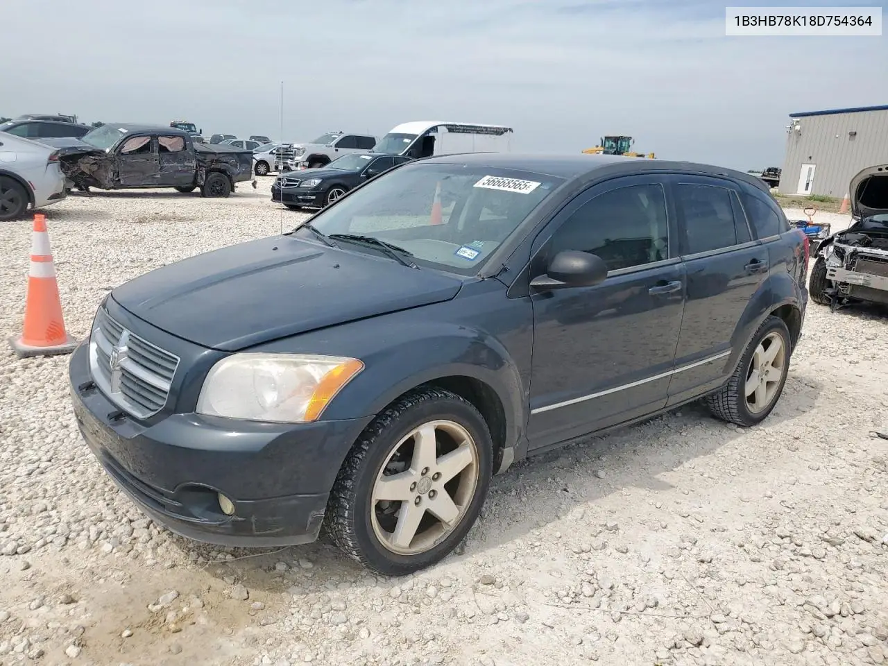 2008 Dodge Caliber R/T VIN: 1B3HB78K18D754364 Lot: 56668565