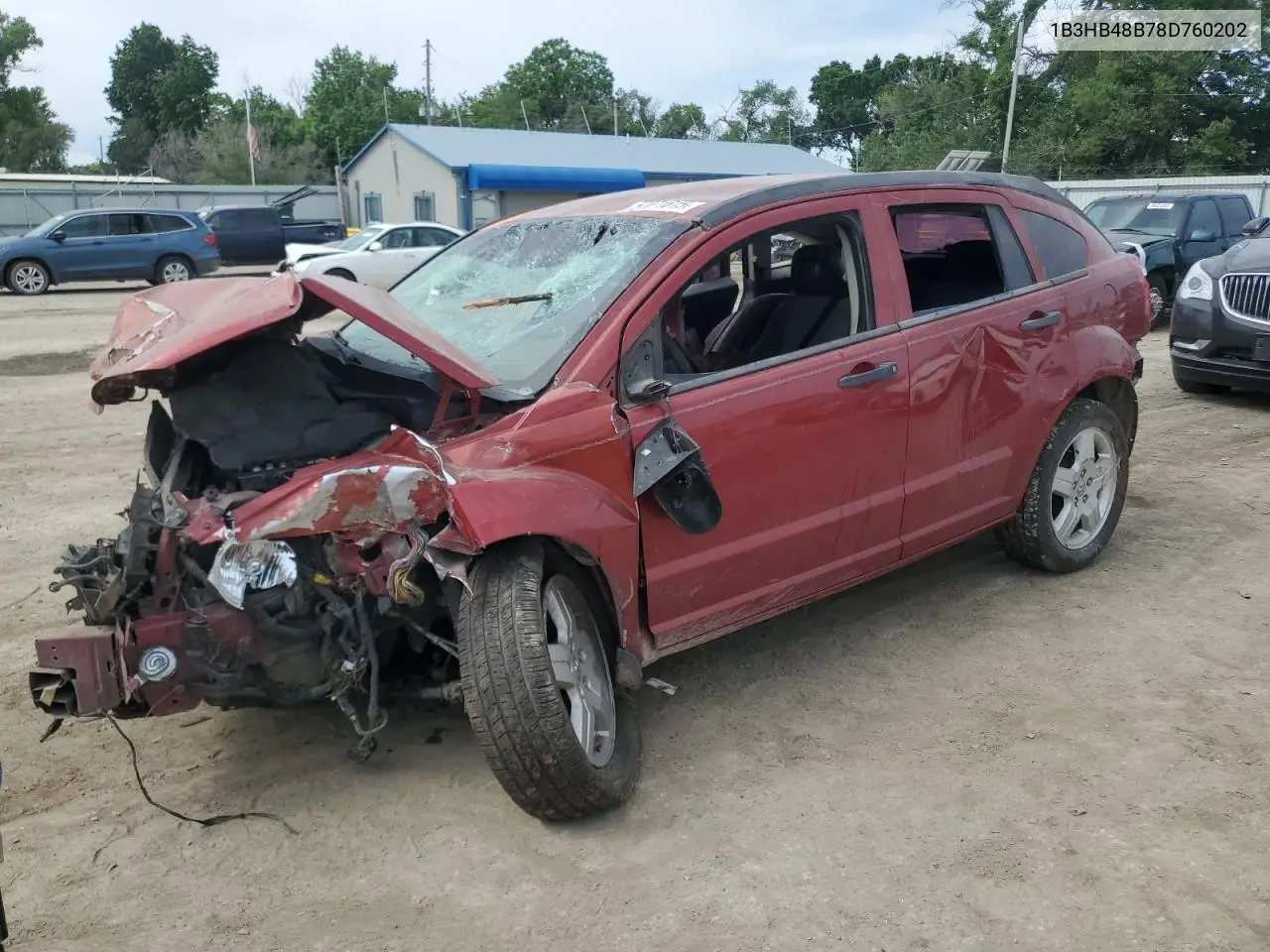 2008 Dodge Caliber Sxt VIN: 1B3HB48B78D760202 Lot: 57071615
