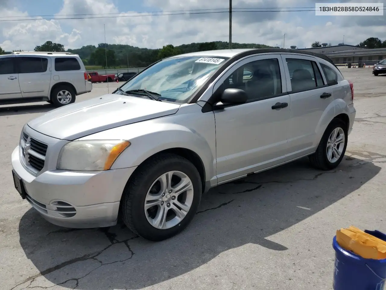 2008 Dodge Caliber VIN: 1B3HB28B58D524846 Lot: 61418145