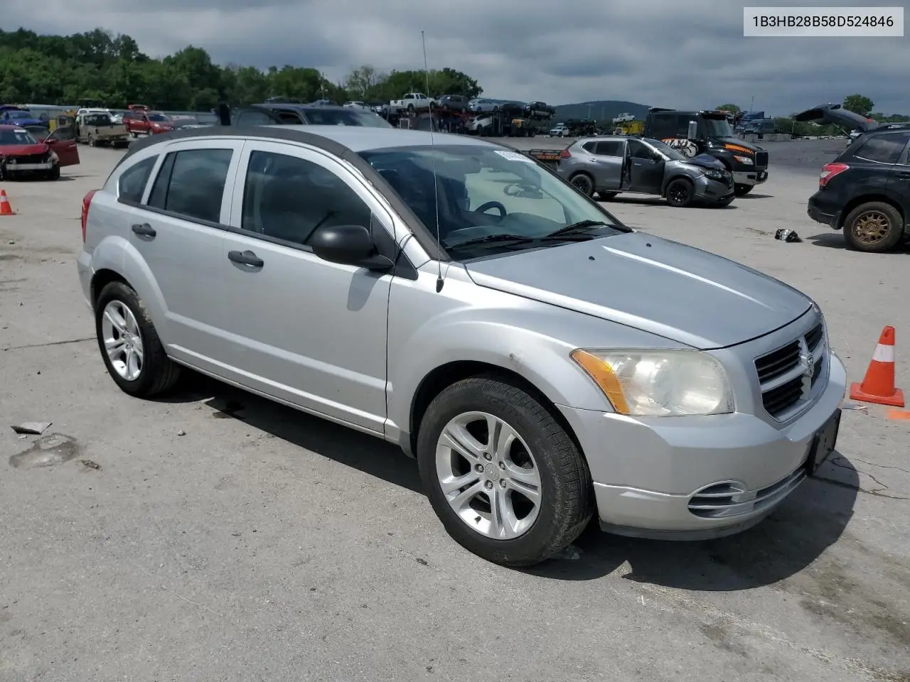 2008 Dodge Caliber VIN: 1B3HB28B58D524846 Lot: 61418145