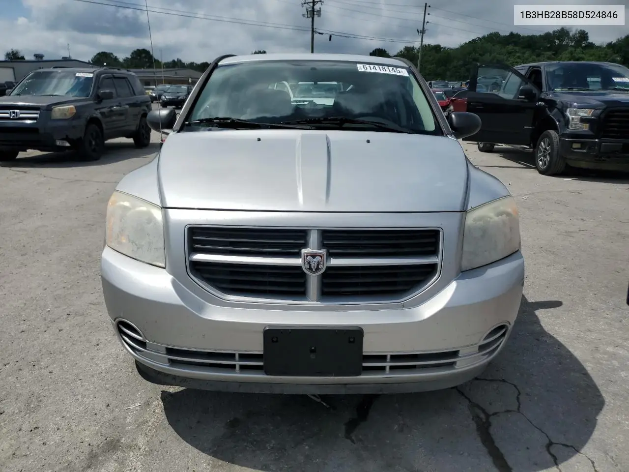 2008 Dodge Caliber VIN: 1B3HB28B58D524846 Lot: 61418145