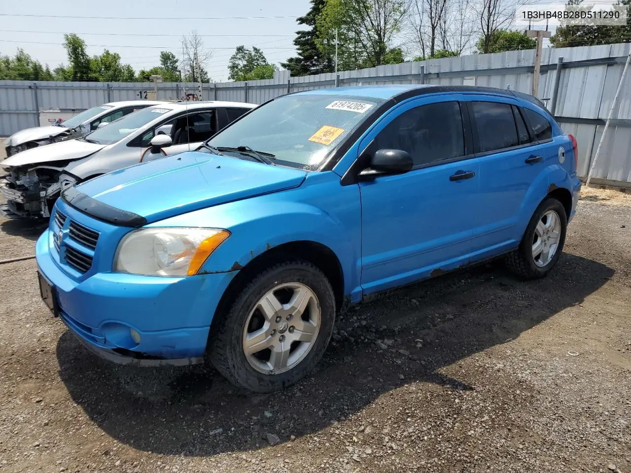 2008 Dodge Caliber Sxt VIN: 1B3HB48B28D511290 Lot: 61974205