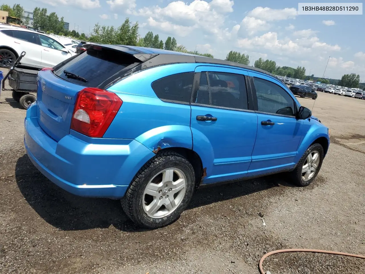 2008 Dodge Caliber Sxt VIN: 1B3HB48B28D511290 Lot: 61974205
