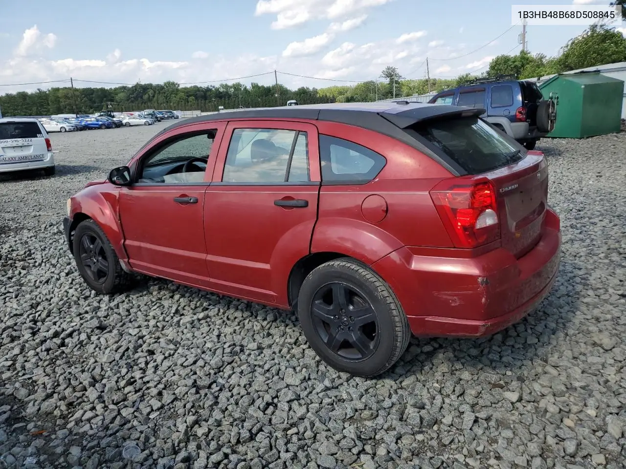 2008 Dodge Caliber Sxt VIN: 1B3HB48B68D508845 Lot: 62085695