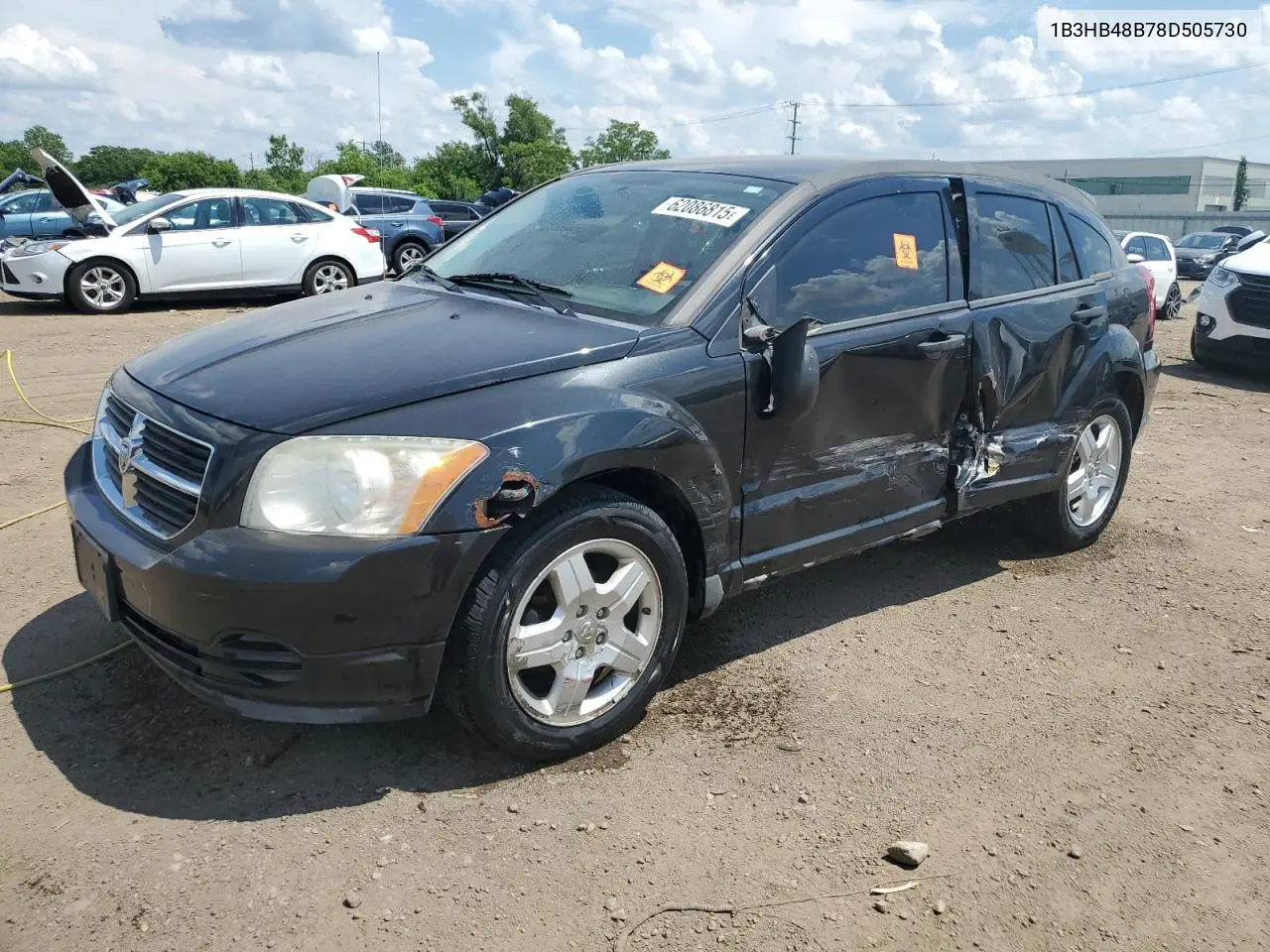 2008 Dodge Caliber Sxt VIN: 1B3HB48B78D505730 Lot: 62086815