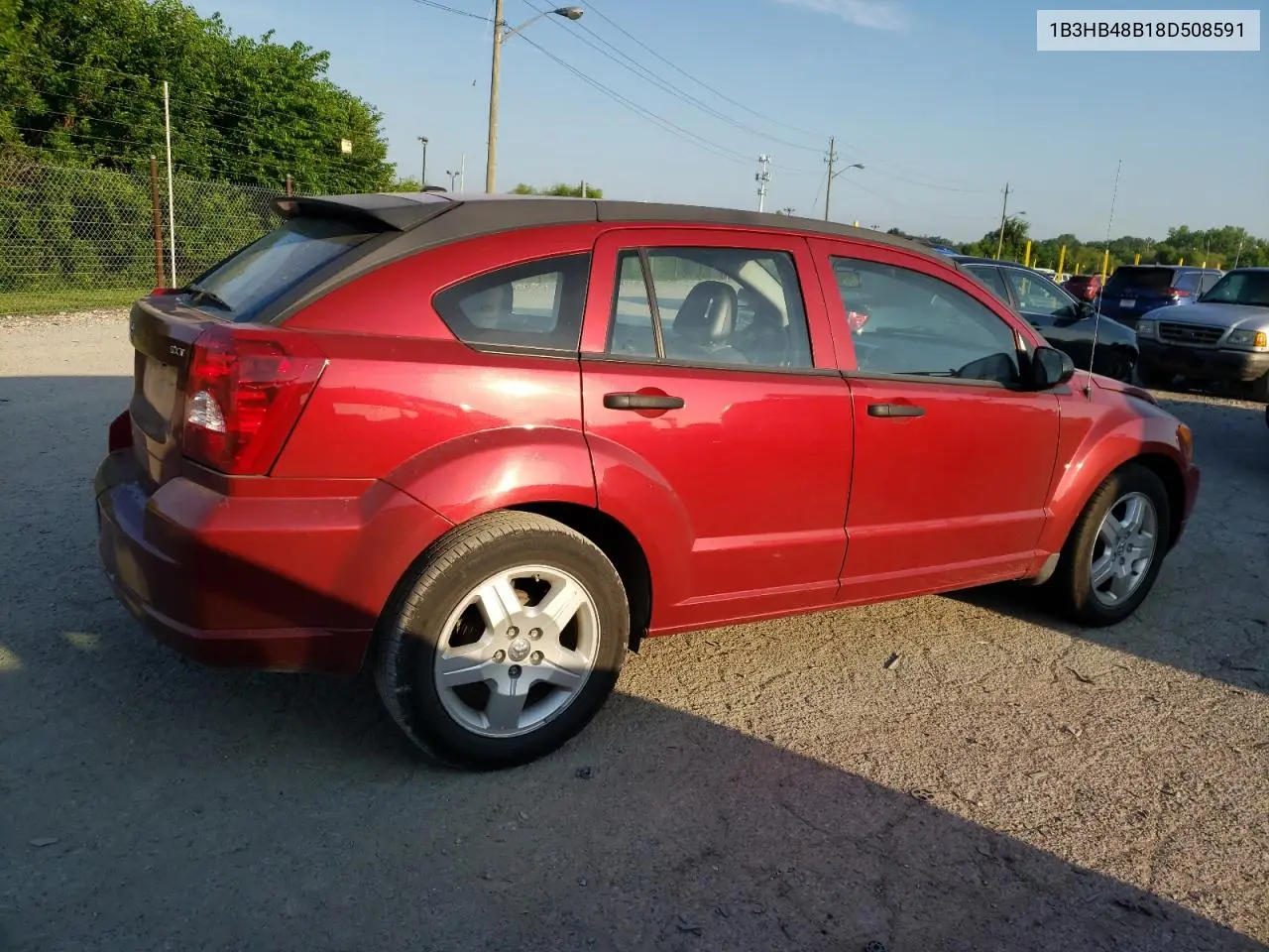 2008 Dodge Caliber Sxt VIN: 1B3HB48B18D508591 Lot: 62466455
