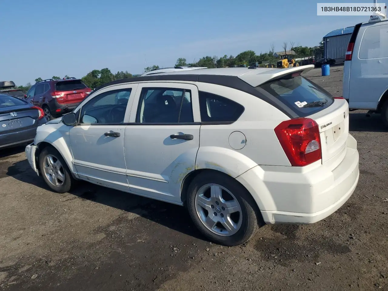2008 Dodge Caliber Sxt VIN: 1B3HB48B18D721363 Lot: 63033975