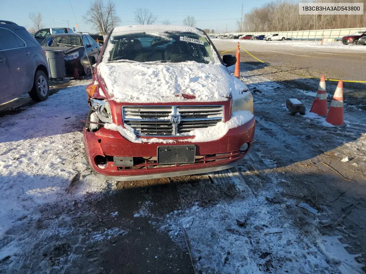 2010 Dodge Caliber Mainstreet VIN: 1B3CB3HA3AD543800 Lot: 45507345