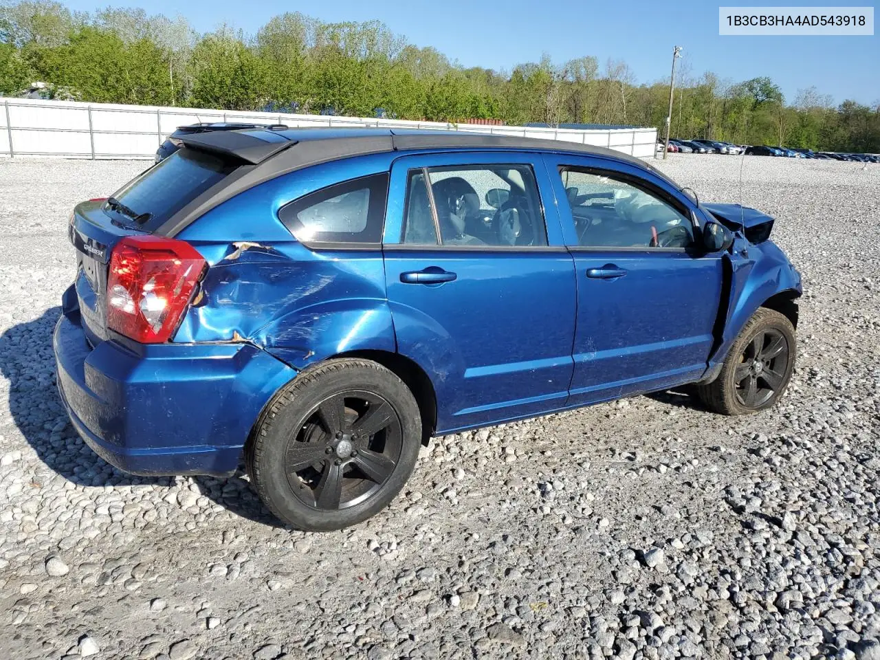 2010 Dodge Caliber Mainstreet VIN: 1B3CB3HA4AD543918 Lot: 56243095