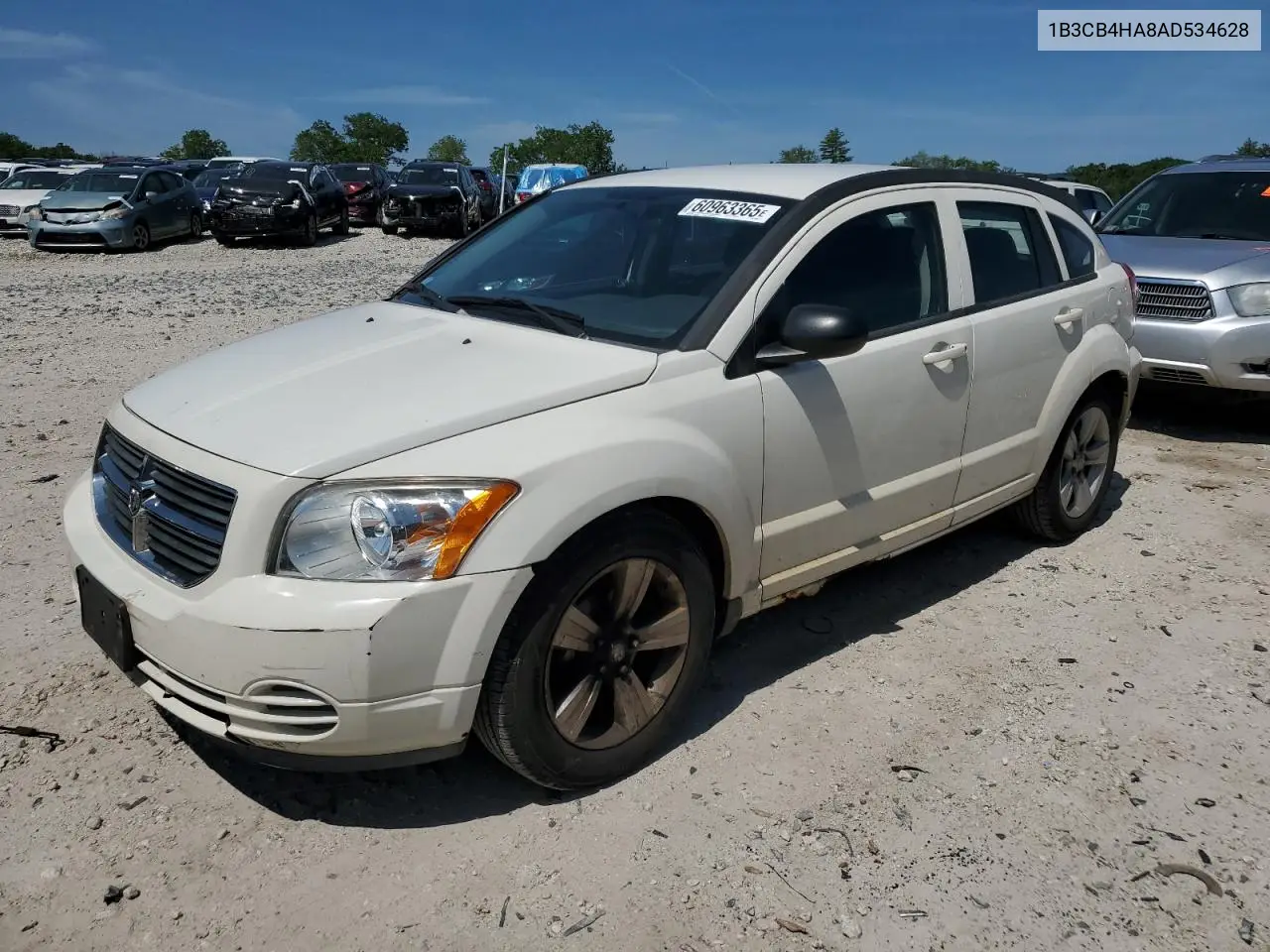 2010 Dodge Caliber Sxt VIN: 1B3CB4HA8AD534628 Lot: 60963365