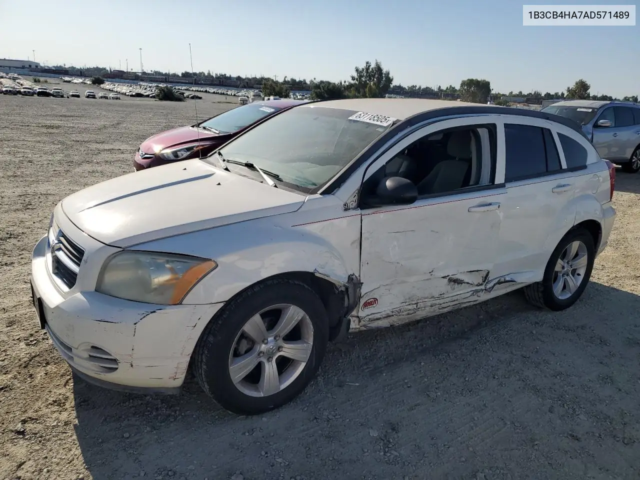 2010 Dodge Caliber Sxt VIN: 1B3CB4HA7AD571489 Lot: 63118505