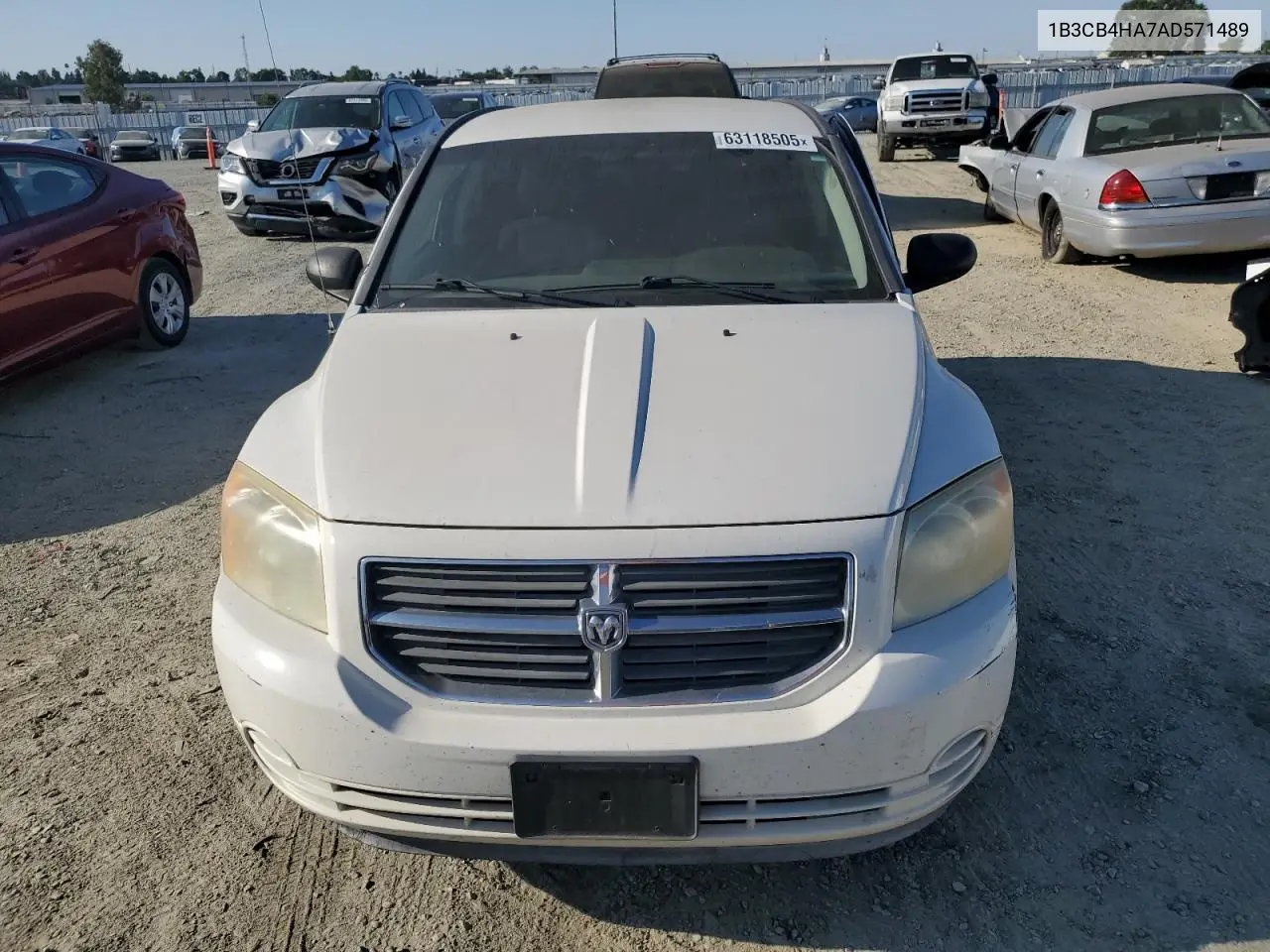 2010 Dodge Caliber Sxt VIN: 1B3CB4HA7AD571489 Lot: 63118505