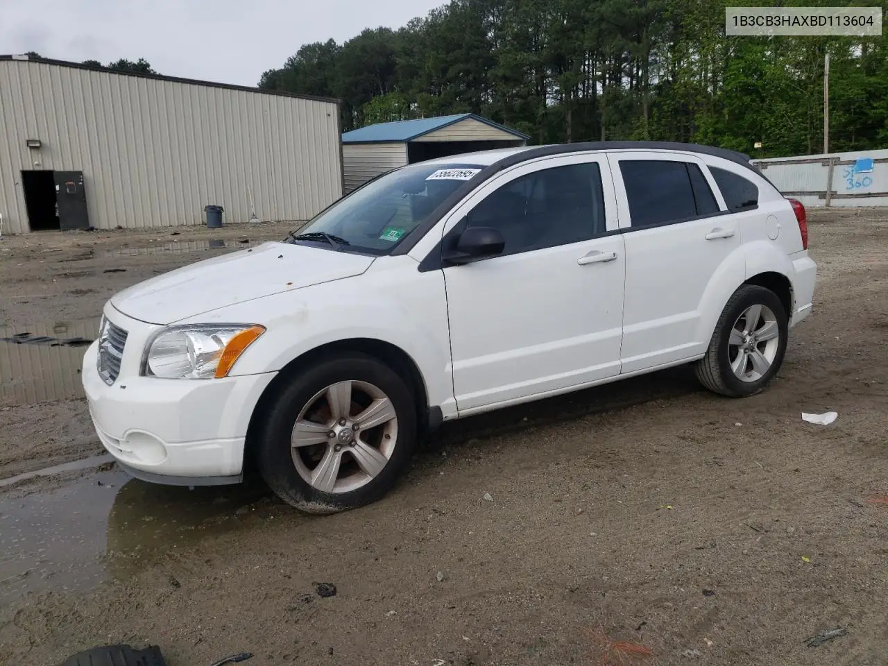 2011 Dodge Caliber Mainstreet VIN: 1B3CB3HAXBD113604 Lot: 55622695