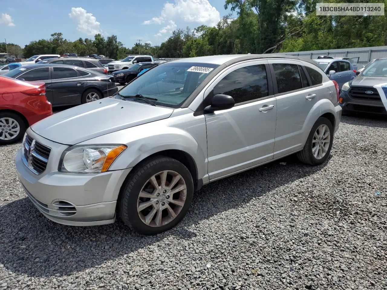 2011 Dodge Caliber Heat VIN: 1B3CB5HA4BD113240 Lot: 59686995
