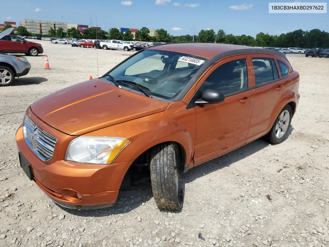 2011 Dodge Caliber Mainstreet VIN: 1B3CB3HAXBD297622 Lot: 63216605