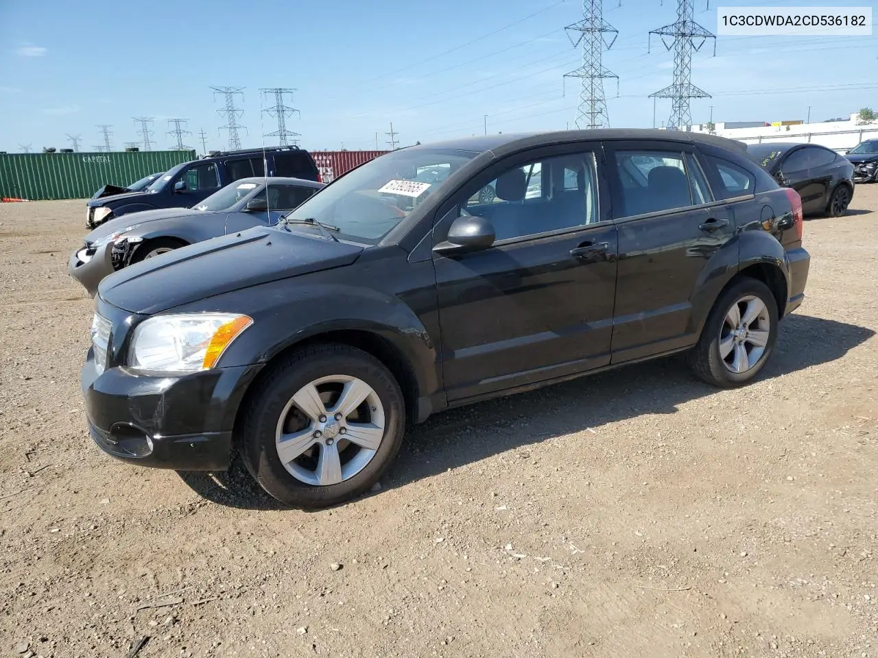 2012 Dodge Caliber Sxt VIN: 1C3CDWDA2CD536182 Lot: 61392665