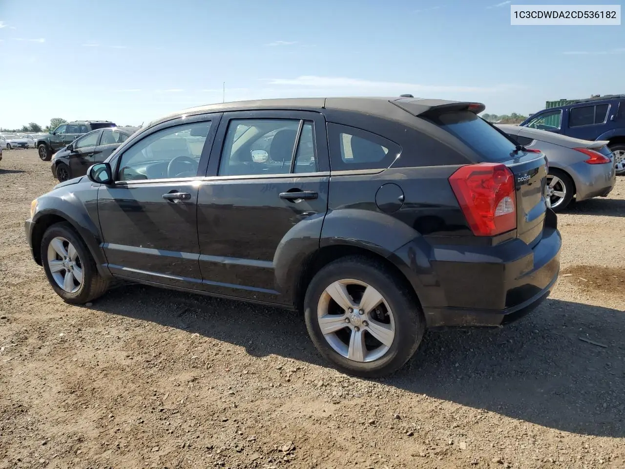 2012 Dodge Caliber Sxt VIN: 1C3CDWDA2CD536182 Lot: 61392665