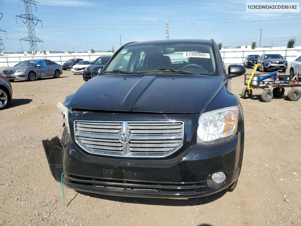 2012 Dodge Caliber Sxt VIN: 1C3CDWDA2CD536182 Lot: 61392665