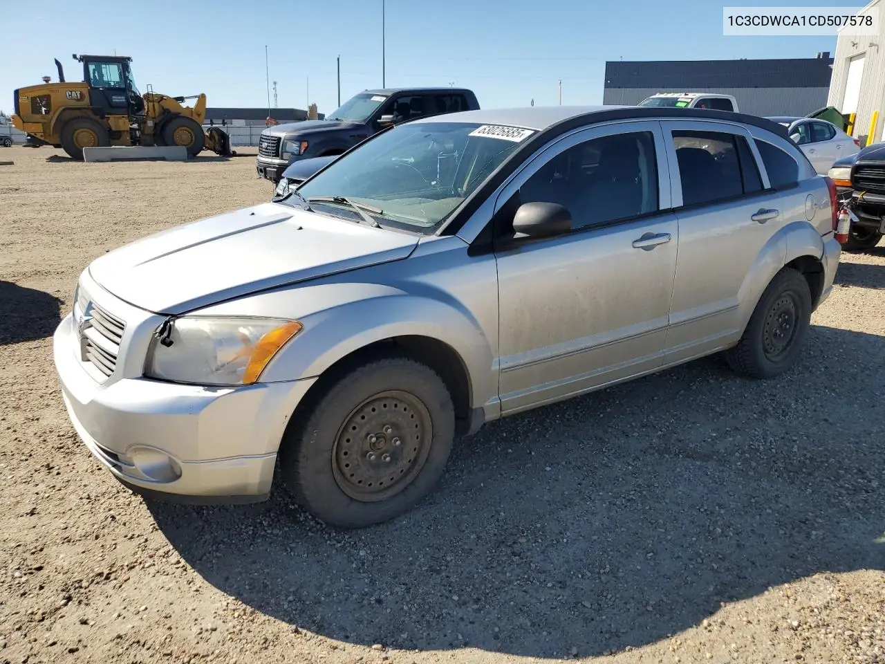 2012 Dodge Caliber Sxt VIN: 1C3CDWCA1CD507578 Lot: 63026885