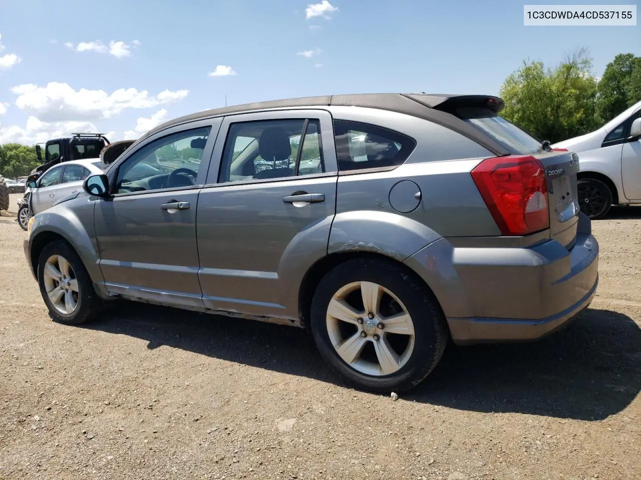 2012 Dodge Caliber Sxt VIN: 1C3CDWDA4CD537155 Lot: 63303355