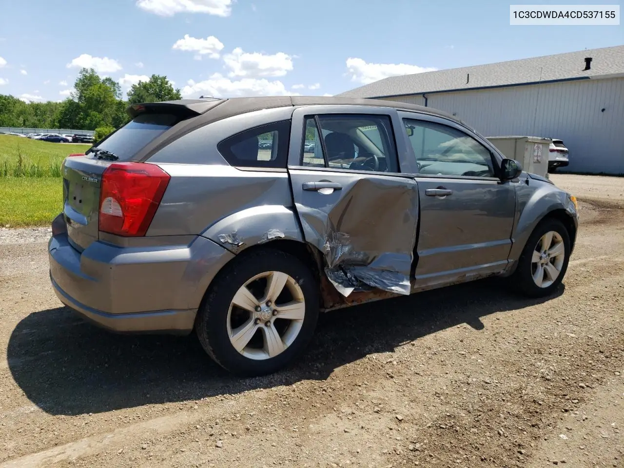 2012 Dodge Caliber Sxt VIN: 1C3CDWDA4CD537155 Lot: 63303355
