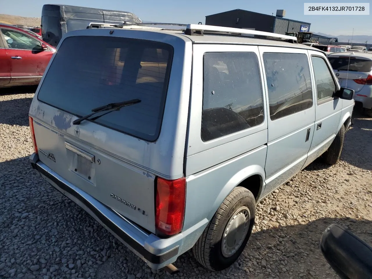 1988 Dodge Caravan Se VIN: 2B4FK4132JR701728 Lot: 73137264