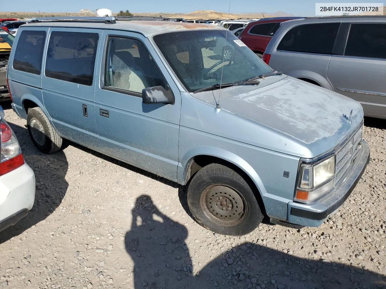 1988 Dodge Caravan Se VIN: 2B4FK4132JR701728 Lot: 73137264