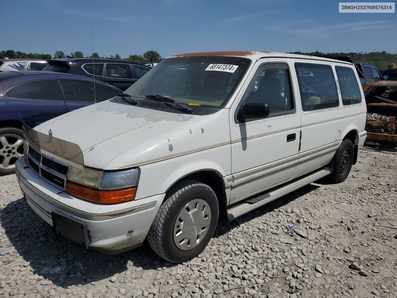 1992 Dodge Caravan VIN: 2B4GH2537NR576314 Lot: 68147374
