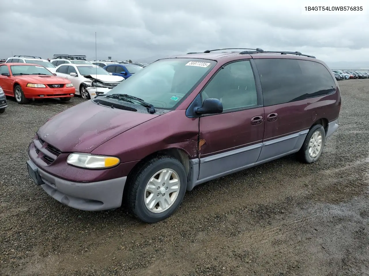 1998 Dodge Grand Caravan Le VIN: 1B4GT54L0WB576835 Lot: 56977235