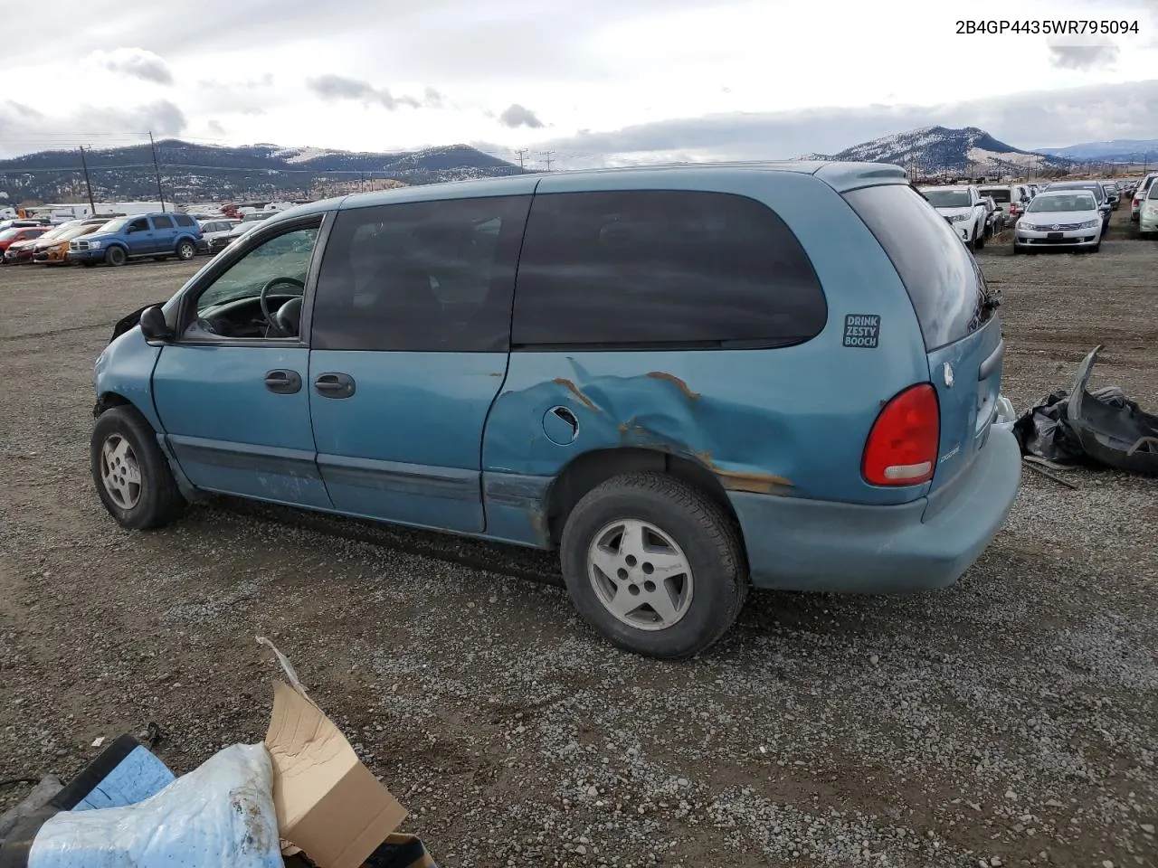 1998 Dodge Grand Caravan Se VIN: 2B4GP4435WR795094 Lot: 81107684