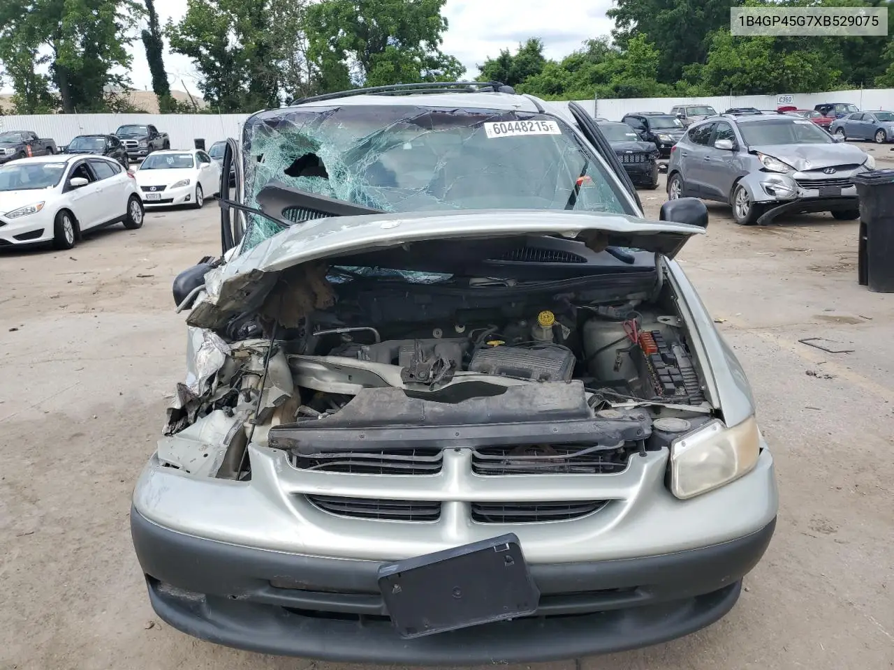 1999 Dodge Caravan Se VIN: 1B4GP45G7XB529075 Lot: 60448215