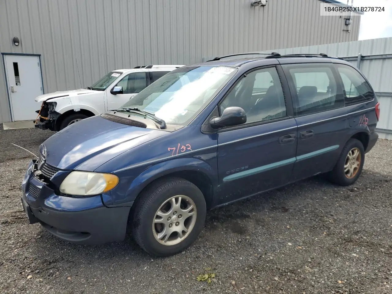 2001 Dodge Caravan Se VIN: 1B4GP253X1B278724 Lot: 56386365