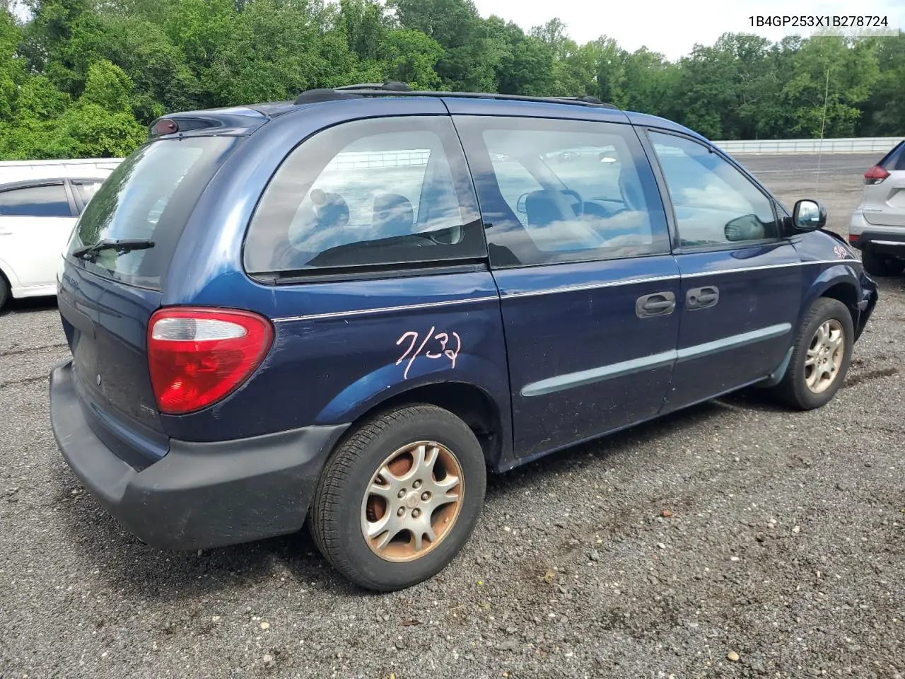 2001 Dodge Caravan Se VIN: 1B4GP253X1B278724 Lot: 56386365