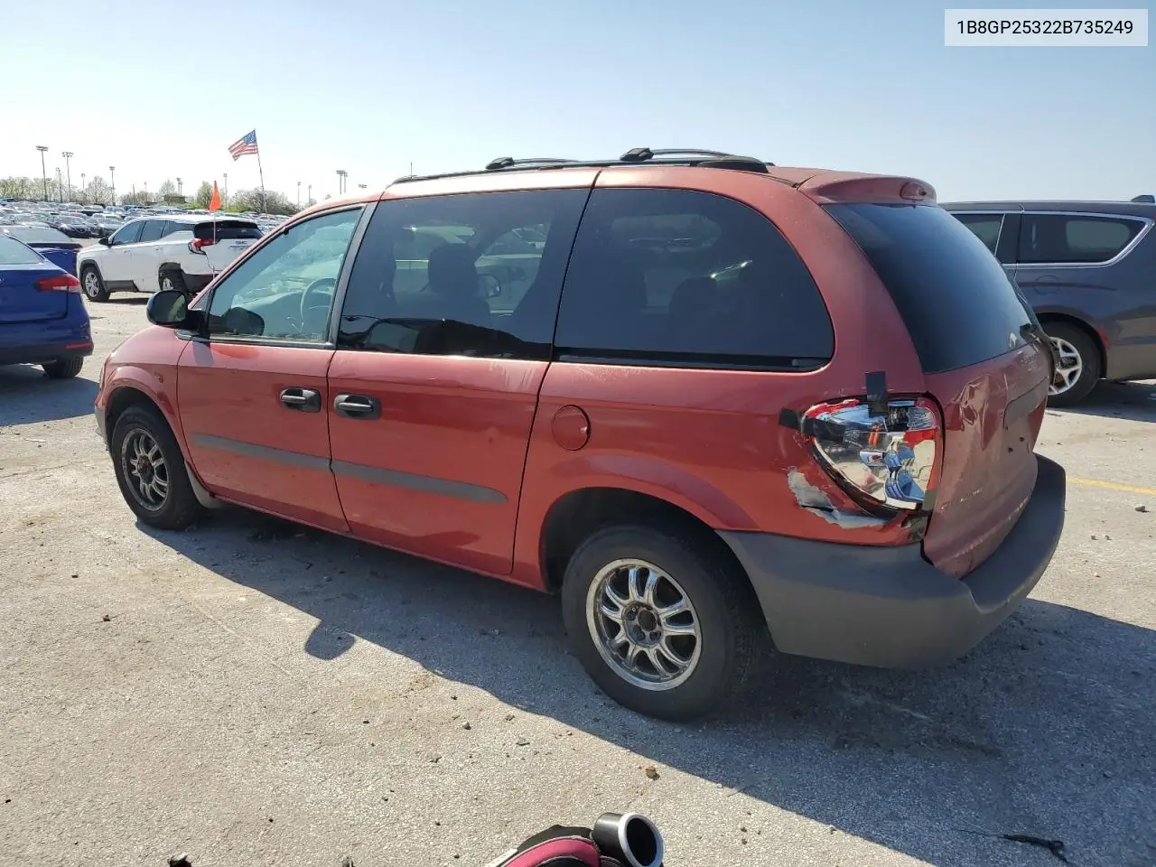 2002 Dodge Caravan Se VIN: 1B8GP25322B735249 Lot: 52418915