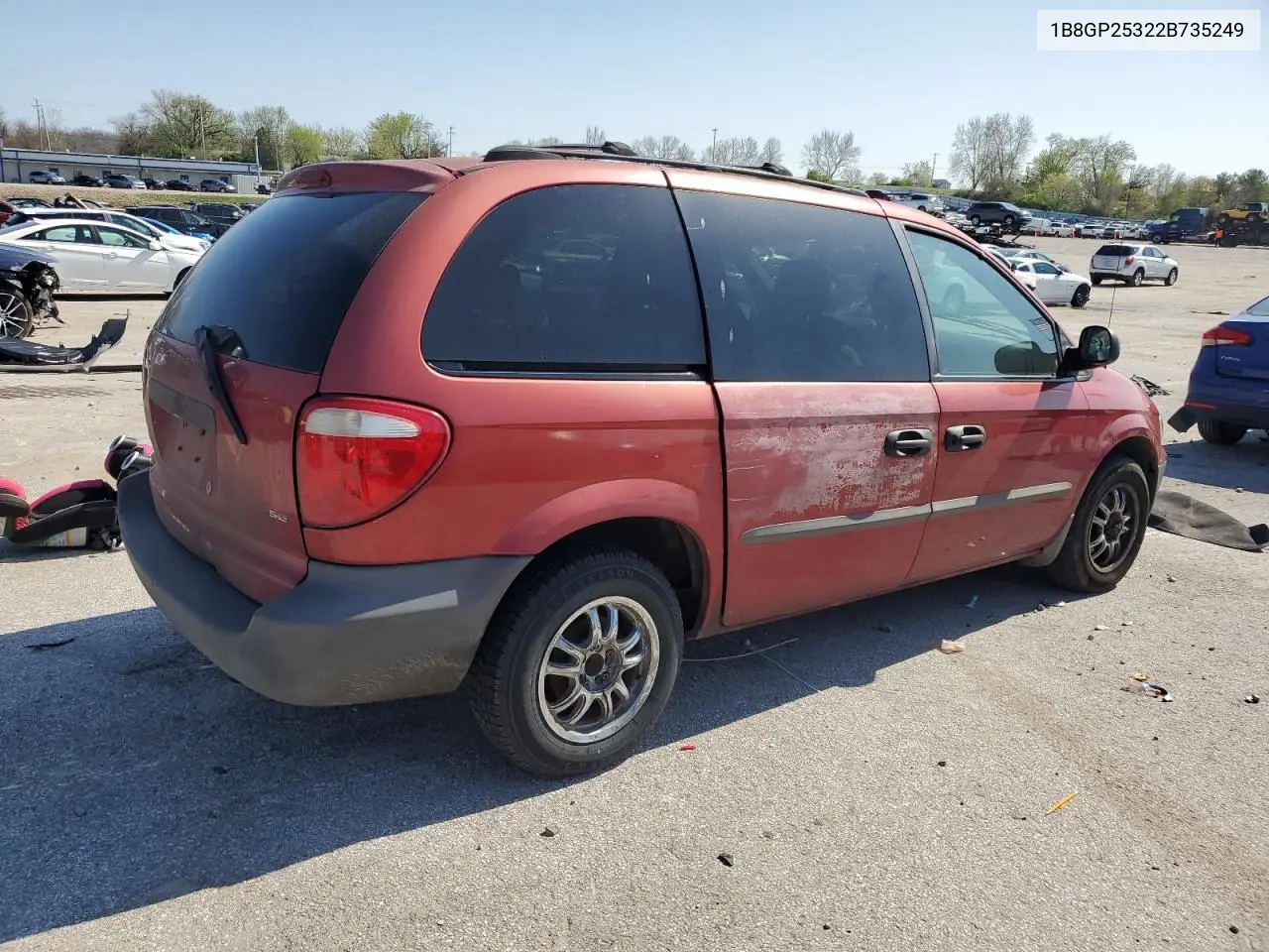2002 Dodge Caravan Se VIN: 1B8GP25322B735249 Lot: 52418915