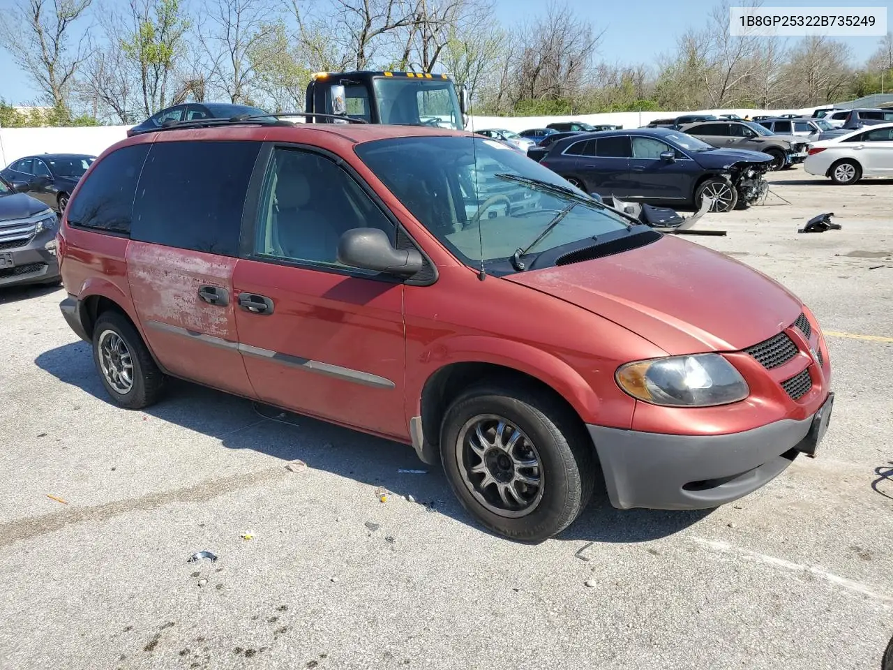 2002 Dodge Caravan Se VIN: 1B8GP25322B735249 Lot: 52418915