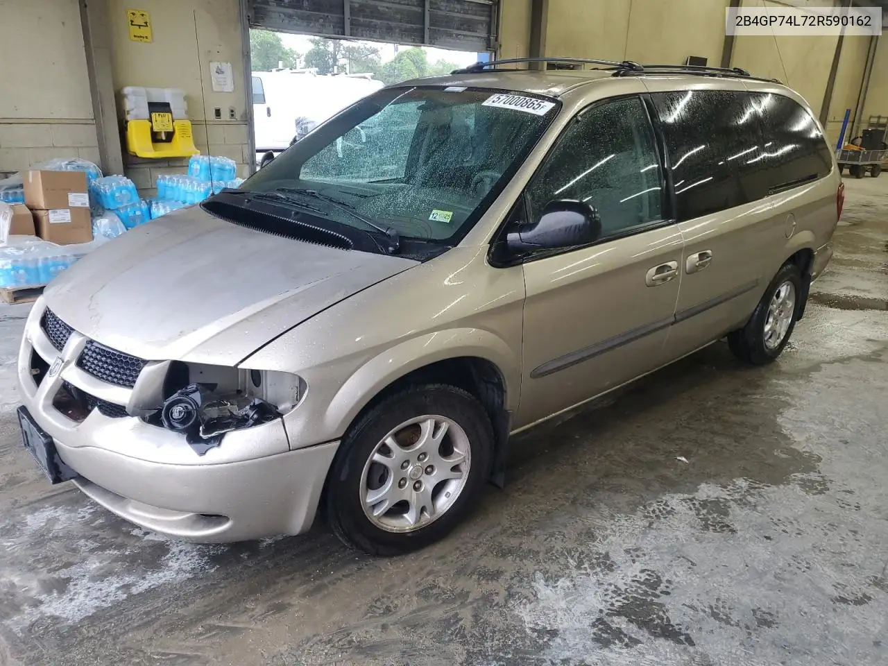 2002 Dodge Grand Caravan Ex VIN: 2B4GP74L72R590162 Lot: 57000865