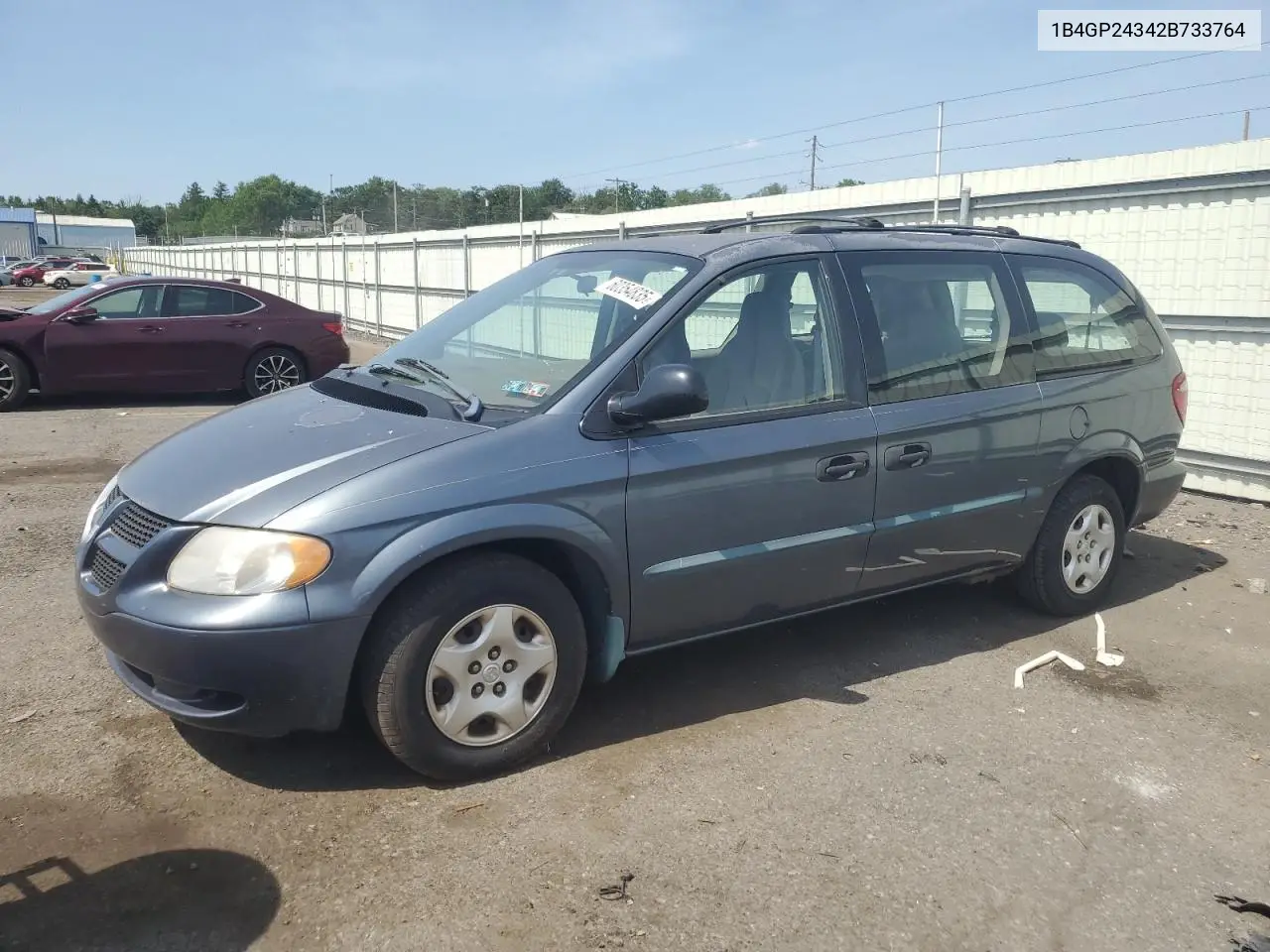2002 Dodge Grand Caravan Se VIN: 1B4GP24342B733764 Lot: 60354835
