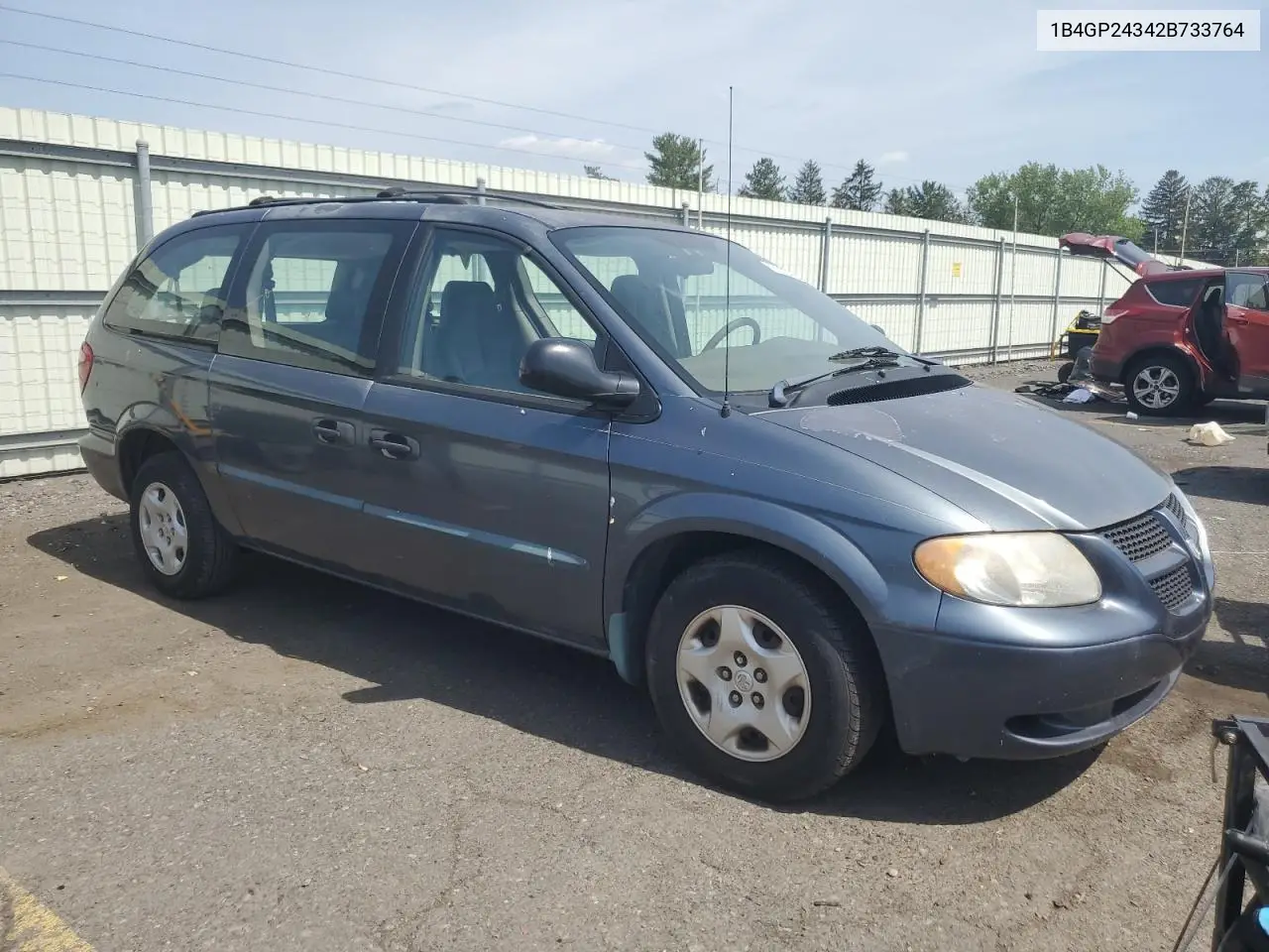 2002 Dodge Grand Caravan Se VIN: 1B4GP24342B733764 Lot: 60354835