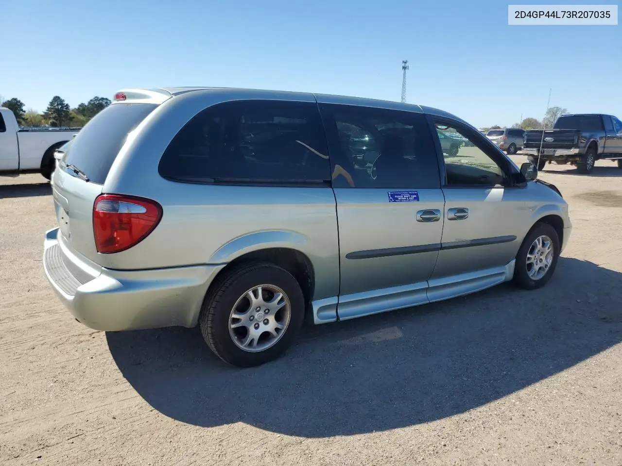 2003 Dodge Grand Caravan Sport VIN: 2D4GP44L73R207035 Lot: 49324265