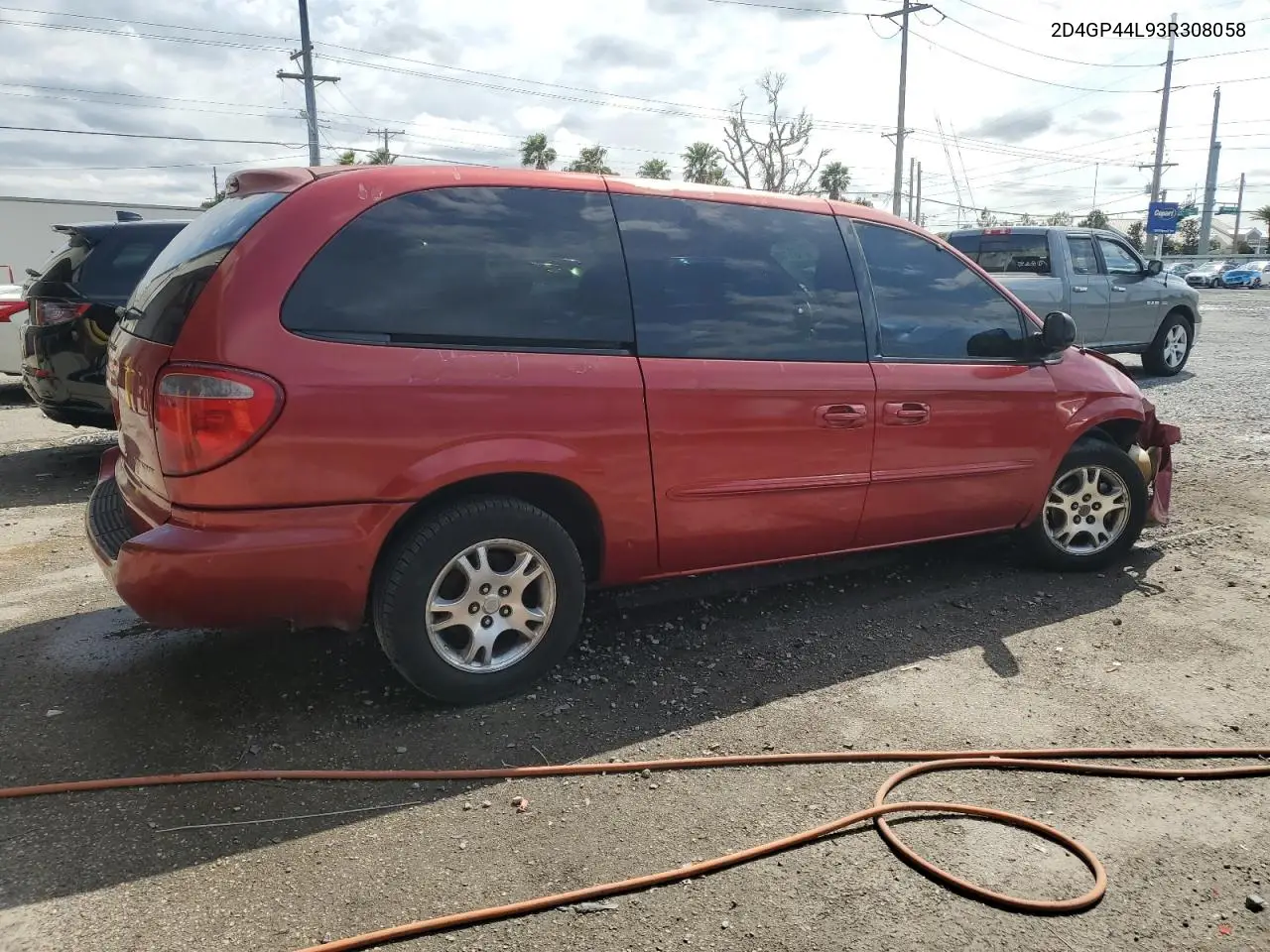 2003 Dodge Grand Caravan Sport VIN: 2D4GP44L93R308058 Lot: 52181775