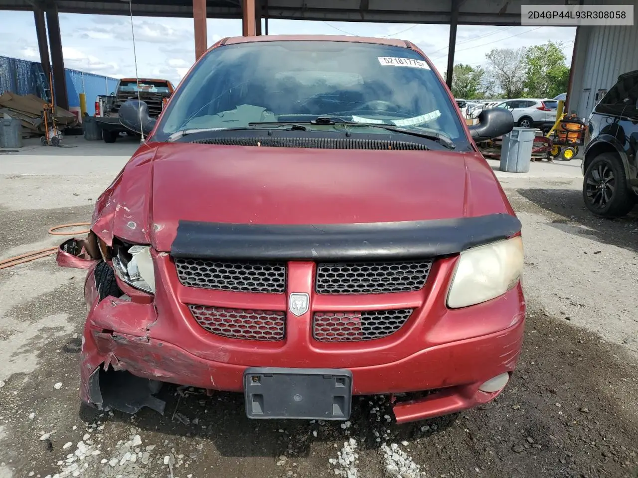 2003 Dodge Grand Caravan Sport VIN: 2D4GP44L93R308058 Lot: 52181775