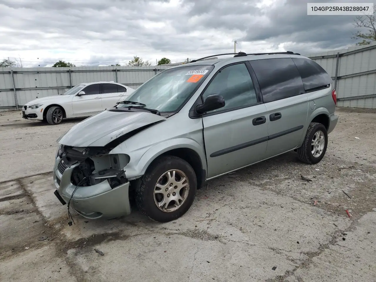 2003 Dodge Caravan Se VIN: 1D4GP25R43B288047 Lot: 55619655