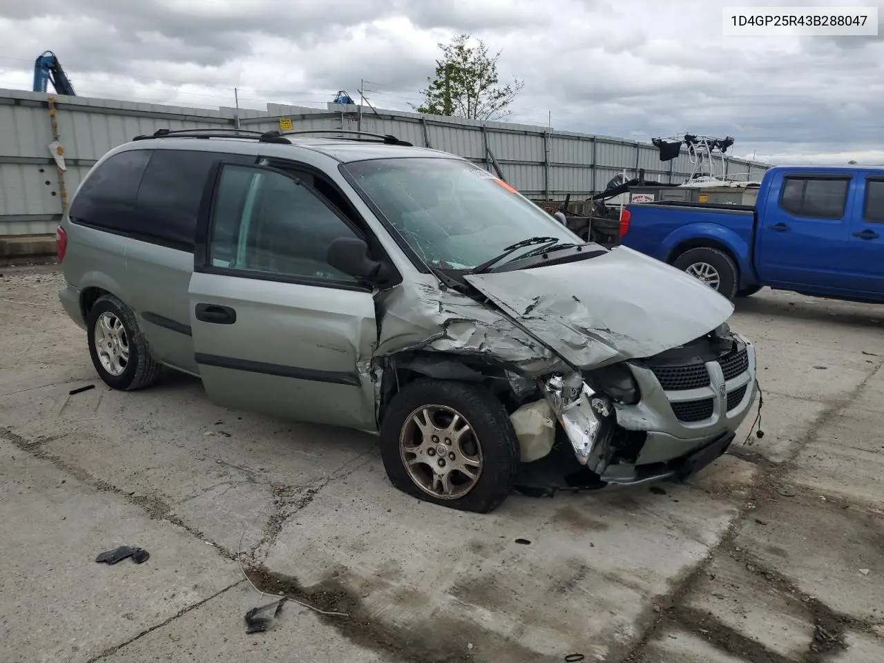 2003 Dodge Caravan Se VIN: 1D4GP25R43B288047 Lot: 55619655