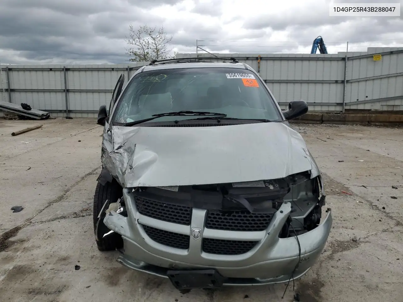 2003 Dodge Caravan Se VIN: 1D4GP25R43B288047 Lot: 55619655