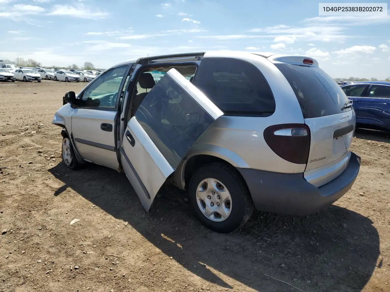 2003 Dodge Caravan Se VIN: 1D4GP25383B202072 Lot: 55799355