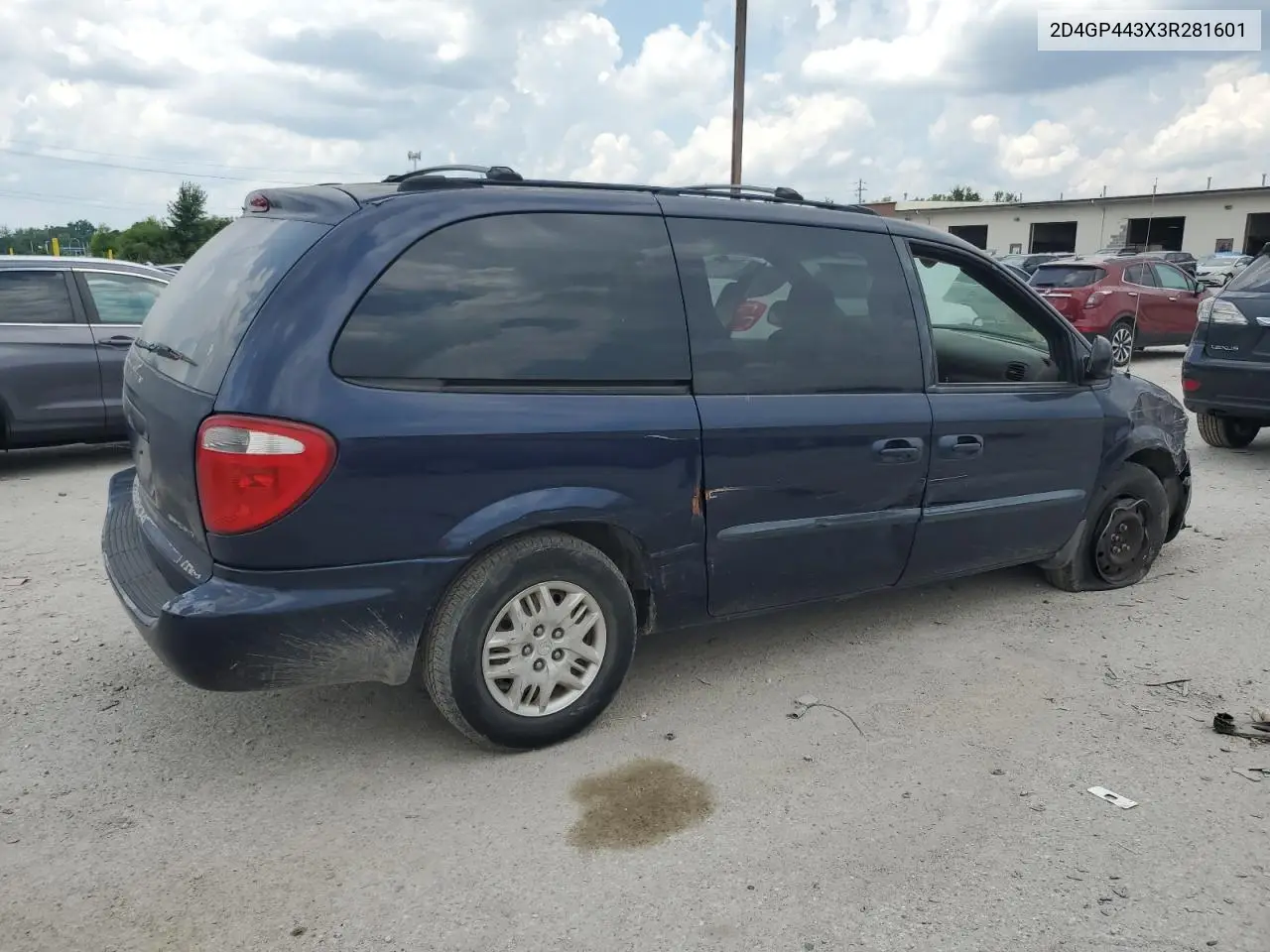 2003 Dodge Grand Caravan Sport VIN: 2D4GP443X3R281601 Lot: 61799035